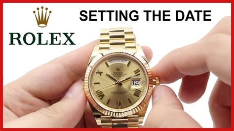 how to set the time on a rolex watch|rolex datejust time adjustment.